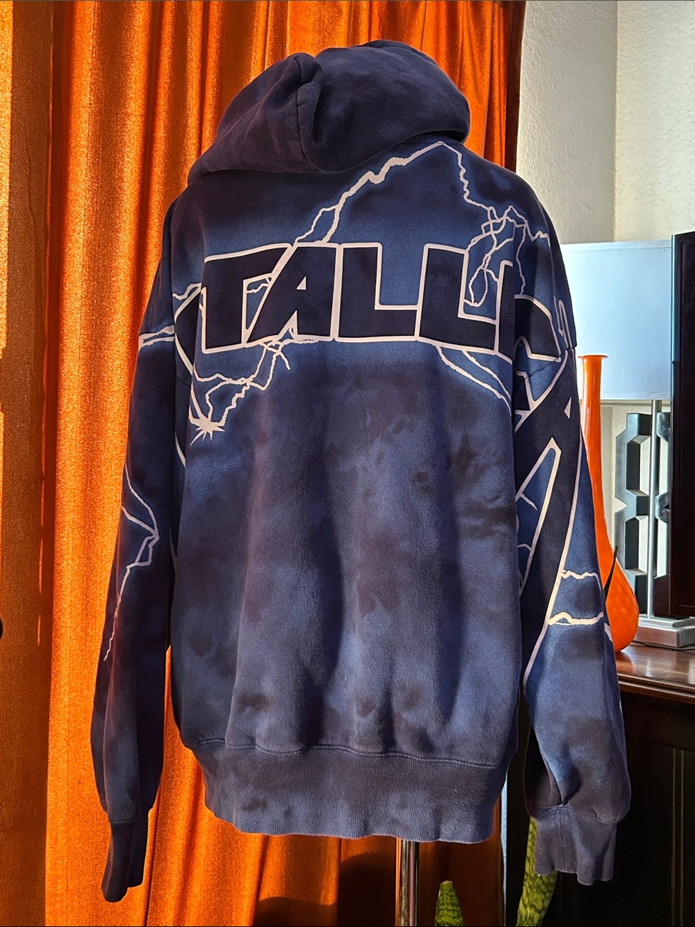 H&M Navy Lightning Back Graphic Metallica Hoodie - Men